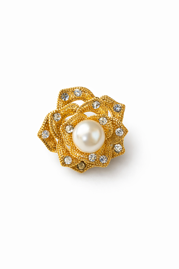 Mini Gold flower brooch
