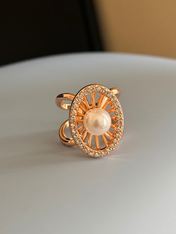 Rose Gold scarf ring