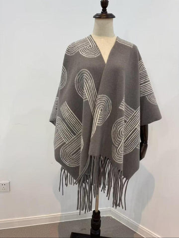 Grey Poncho