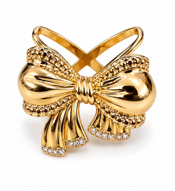 Bow scarf Ring